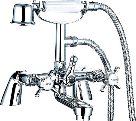 Easy Installation Double Handle Bath Shower Mixer Faucet For Bathroom T8048