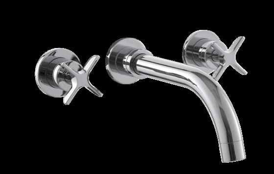 Contemporary Brass Wall Mounted Shower Mixer Designed to Provide Smooth Water Control T9098B