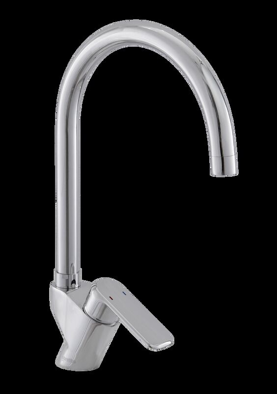 Chrome Kitchen Mixer Faucet Easy Installation Suitable For Kitchen T93012
